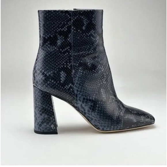 Sam Edelman Shoes - Sam Edelman Blue Snake Skin Print Boot / 8.5